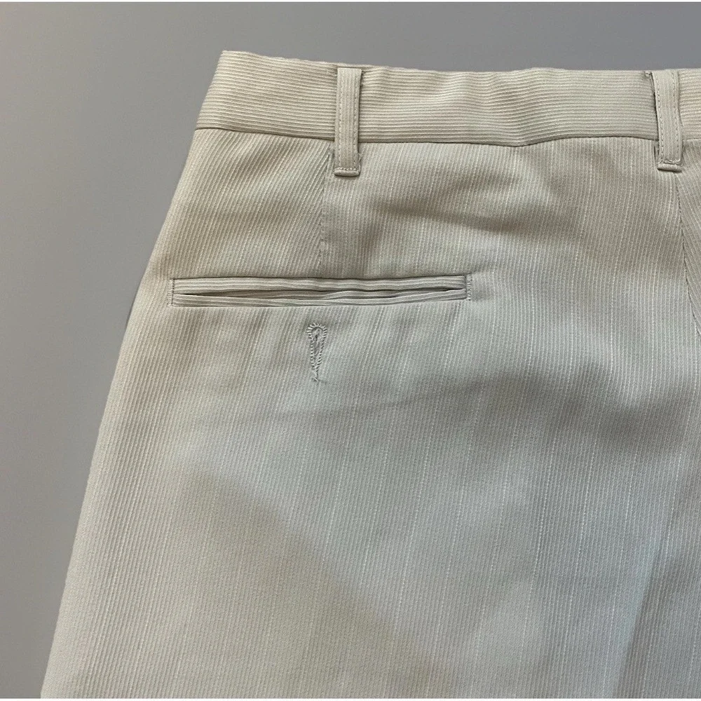 Smokey Joes Dress Pants Mens 34L Blue Pleated Wide Leg Cuffed Logo VINTAGE